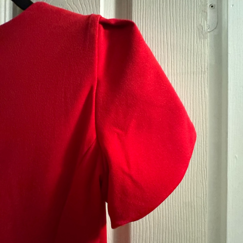 Calvin Klein Vibrant Red Long Sleeve Dress - Picture 5 of 7
